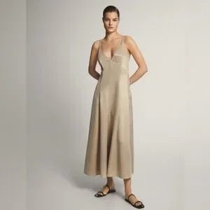 Massimo Dutti | Dresses | Nwt Massimo Dutti Cupro